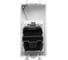 HDMI-розетка модульная DKC Avanti тип А-А, белое облако, 1 модуль 4400251 3