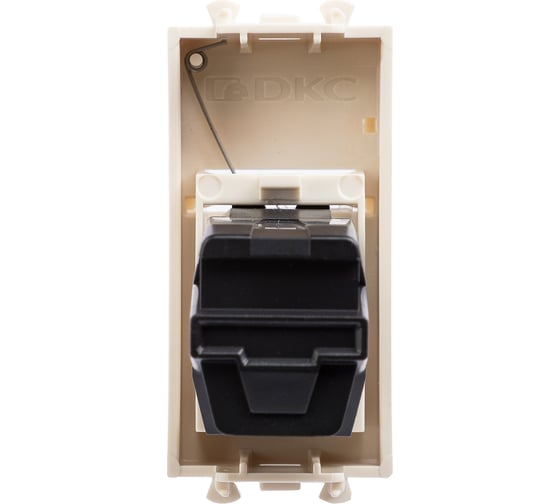 HDMI-розетка модульная DKC Avanti тип А-А, ванильная дымка, 1 модуль 4405251