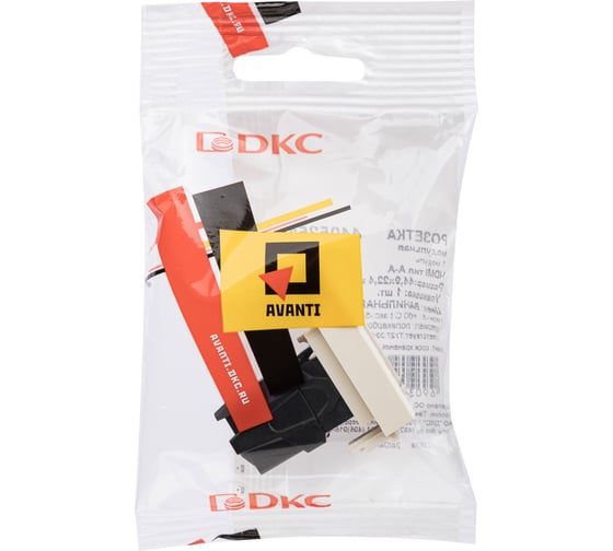 HDMI-розетка модульная DKC Avanti тип А-А, ванильная дымка, 1 модуль 4405251