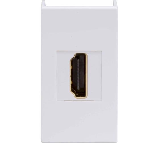 HDMI-розетка DKC Viva, белая, 1 модуль 41018