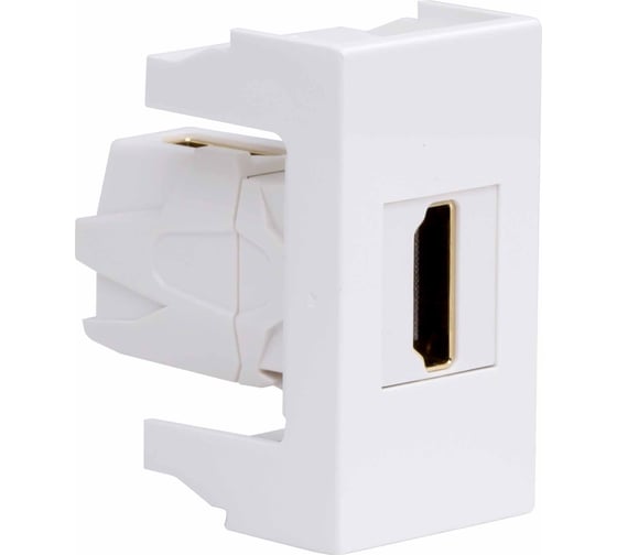 HDMI-розетка DKC Viva, белая, 1 модуль 41018