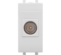 Розетка DKC TV одиночная модульная, Avanti, Белое облако, 1 модуль 4400501