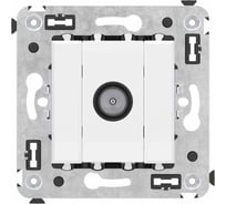 Розетка DKC TV оконечная в стену, Avanti, Белое облако 4400523