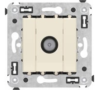 Розетка DKC TV оконечная в стену, Avanti, Ванильная дымка 4405523