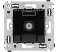 Розетка DKC TV оконечная в стену, Avanti, Черный квадрат 4402523