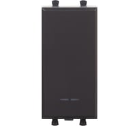 Выключатель модульный DKC Avanti, Черный матовый, 1 модуль 4412101