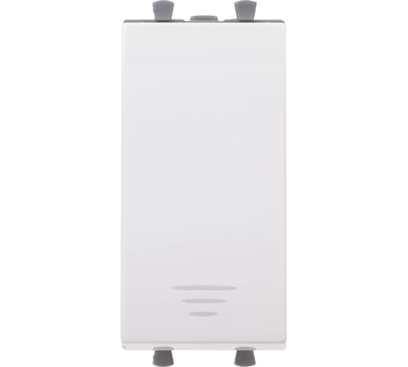 Кнопка модульная DKC Avanti, Белое облако, 1 модуль 4400151