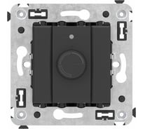 Диммер DKC поворотный в стену, Avanti, Черный матовый, 1 шт. 4412133