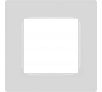 Рамка для розеток и выключателей ЭРА Серия 12 12520101 на 1 пост, Классик, белый Б0067758