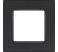 Рамка для розеток и выключателей ЭРА Серия 12 12520112 на 1 пост, Классик, графит Б0067785