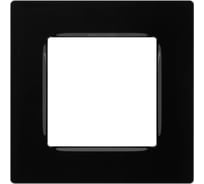 Рамка для розеток и выключателей ЭРА Серия 12 12520106 на 1 пост, Классик, чрный Б0067772