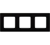 Рамка для розеток и выключателей ЭРА Серия 12 12520306 на 3 поста, Классик, чрный Б0067694