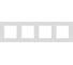 Рамка для розеток и выключателей ЭРА Серия 12 12520401М на 4 поста, Классик, белый матовый Б0067764 2