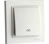 Одноклавишный перекрестный выключатель MONO ELECTRIC DESPINA белый 102-190025-112