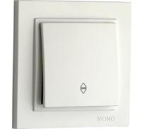Одноклавишный проходной выключатель MONO ELECTRIC DESPINA белый 102-190025-109