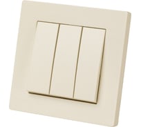 Выключатель 3-х клавишный TDM ELECTRIC 10А сл. кость Сенеж TDM SQ1816-0112