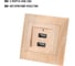 Розетка TDM ELECTRIC 2USB порт 2,1А 5В сосна Лама TDM SQ1815-0341 3