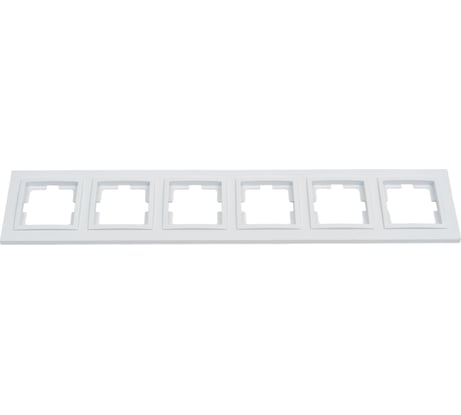 6-местная рамка MONO ELECTRIC DESPINA белый 102-190000-166