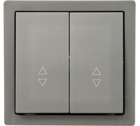 Выключатель проходной двойной Lezard LETO платина 752-3500-106