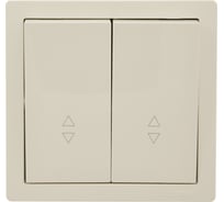 Выключатель проходной двойной Lezard LETO крем 752-0300-106