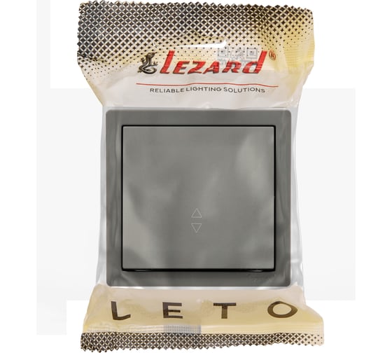 Выключатель проходной Lezard LETO платина 752-3500-105