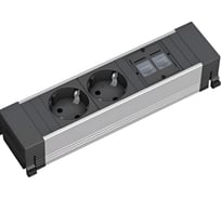 Блок на 2 розетки + 2 разъема RJ 45 Hafele 833.91.111