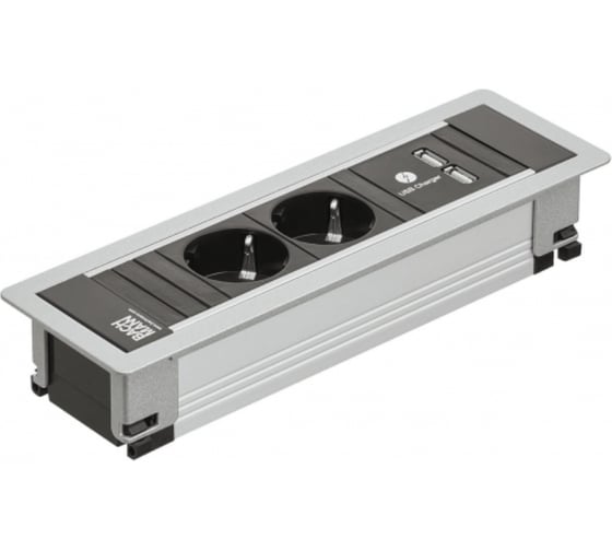 Блок на 2 розетки + 2 разъема RJ 45 Hafele 833.91.111
