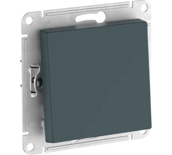 Выключатель Systeme Electric ATLASDESIGN с самовозвратом, сх.1, 10АХ, мех., быстрозажим. клем., изумруд ATN000815S