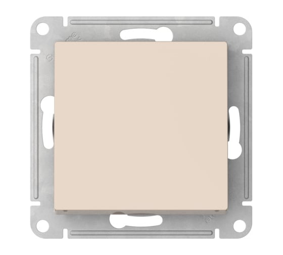 Выключатель Systeme Electric ATLASDESIGN с самовозвратом, сх.1, 10АХ, мех., быстрозажим. клем., бежевый ATN000215S