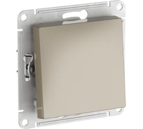 Выключатель Systeme Electric ATLASDESIGN с самовозвратом, сх.1, 10АХ, мех., быстрозажим. клем., шампань ATN000515S