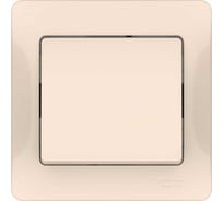 Выключатель 1-клавишный Systeme Electric GLOSSA, сх.1, 10АХ, в сборе, быстрозажим. клем., бежевый GSL000212S