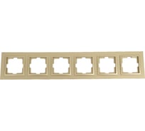 6-местная рамка MONO ELECTRIC DESPINA титан 102-220000-166