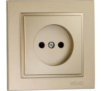1-местная розетка MONO ELECTRIC без заземления DESPINA титан 102-222222-116