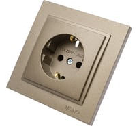 Розетка MONO ELECTRIC с заземлением DESPINA бронза 102-232321-117