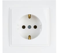Розетка MONO ELECTRIC с заземлением DESPINA СЛОНОВАЯ КОСТЬ 102-010021-117
