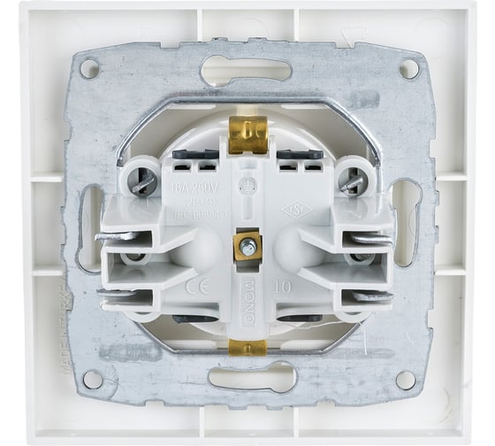 Розетка MONO ELECTRIC с заземлением DESPINA СЛОНОВАЯ КОСТЬ 102-010021-117