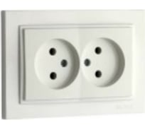 2-местная розетка MONO ELECTRIC без заземления DESPINA СЛОНОВАЯ КОСТЬ 102-010005-121