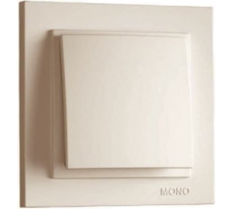 Одноклавишный выключатель MONO ELECTRIC DESPINA кремовый 102-170025-100