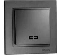 Одноклавишный выключатель MONO ELECTRIC с подсветкой DESPINA графит 102-202025-101