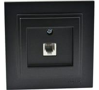 Телефонная розетка MONO ELECTRIC Rj45 Cat3 DESPINA графит 102-202005-124