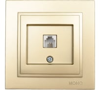 Телефонная розетка MONO ELECTRIC Rj45 Cat3 DESPINA титан 102-222205-124