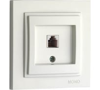 Телефонная розетка MONO ELECTRIC Rj45 Cat3 DESPINA белый 102-190005-124