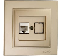 Компьютерная розетка MONO ELECTRIC Rj45 Cat6 DESPINA титан 102-222205-125