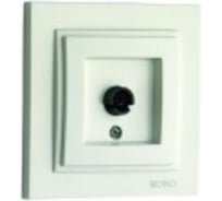 Проходная-универсальная TV розетка MONO ELECTRIC с экраном DESPINA слоновая кость 102-010005-137