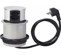Выдвижной встраиваемый розеточный блок GTV на 3 EURO розетки и 2 USB AE-BPW3S100U-53