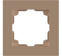 Рамка для розеток и выключателей Intro Accent 650104 на 1 пост, СУ, шампань Б0063746