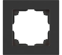 Рамка для розеток и выключателей Intro Accent 650107 на 1 пост, СУ, графит Б0063756