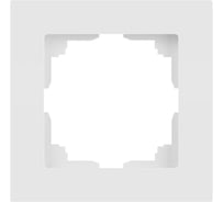 Рамка для розеток и выключателей Intro Accent 650101М на 1 пост, СУ, белый матовый Б0063730