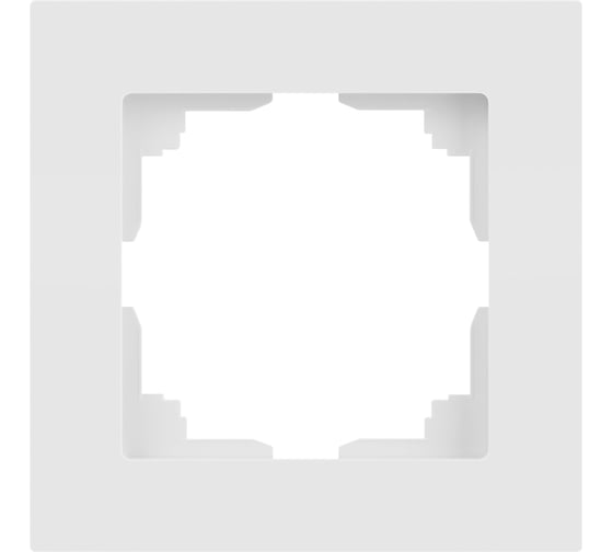Рамка для розеток и выключателей Intro Accent 650101М на 1 пост, СУ, белый матовый Б0063730