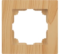Рамка для розеток и выключателей Intro Accent 650111 на 1 пост, СУ, сосна Б0063705